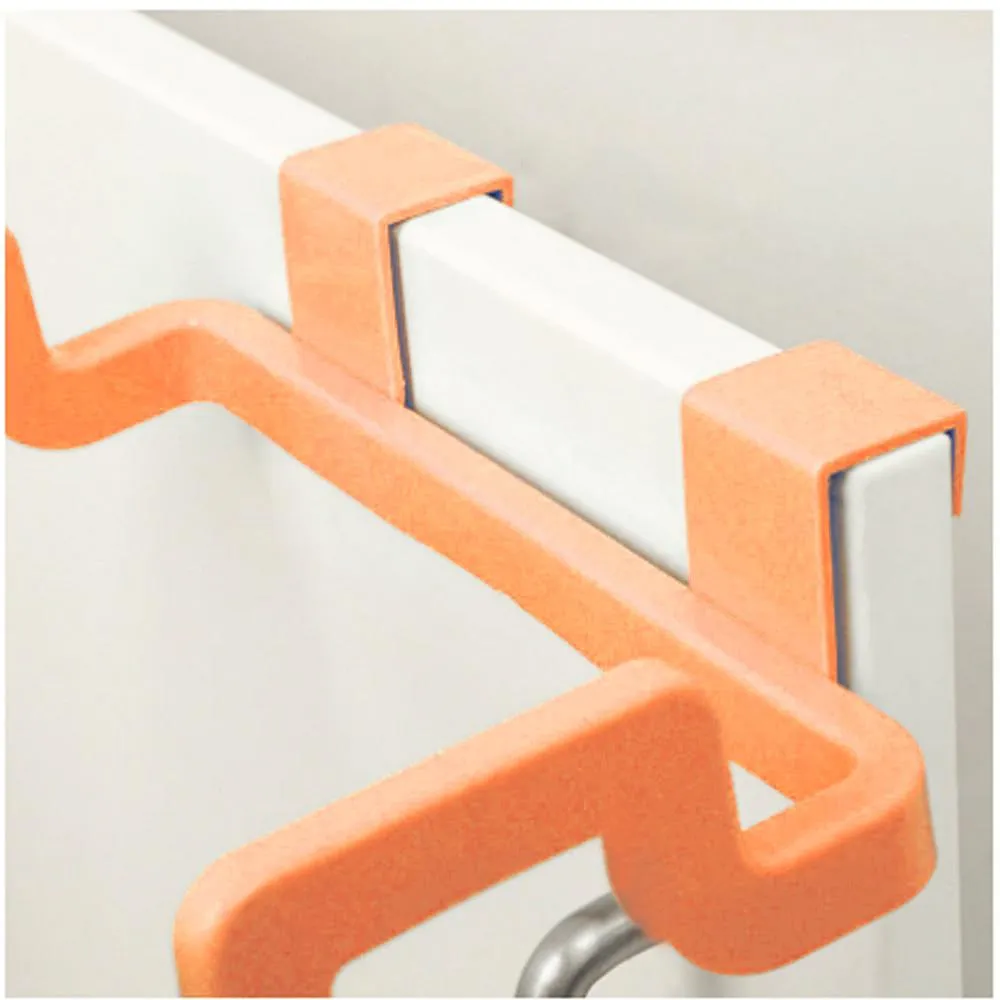 1170 Kitchen Plastic Garbage Bag Rack Holder (Orange Color)