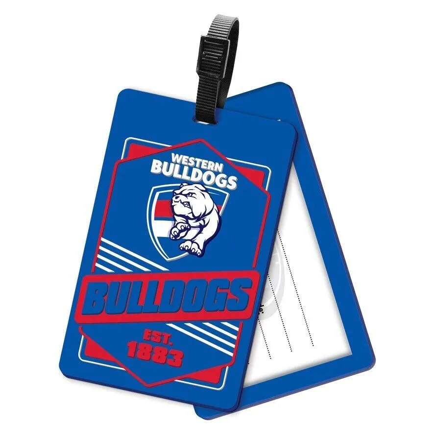 AFL Rubber Bag Tag - Western Bulldogs - School Travel Work