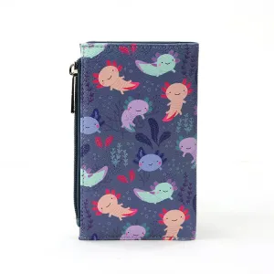 Axolotl Kawaii Purple Wallet