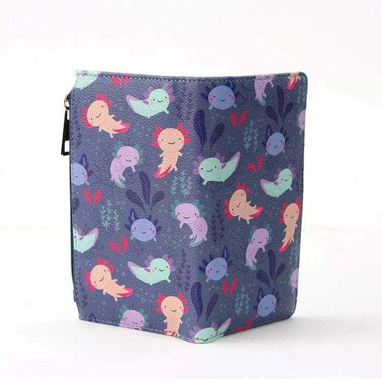 Axolotl Kawaii Purple Wallet