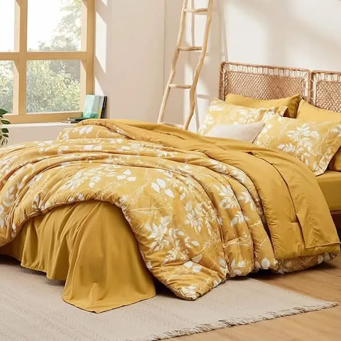 Bedsure Elegant Floral Comforter Sets