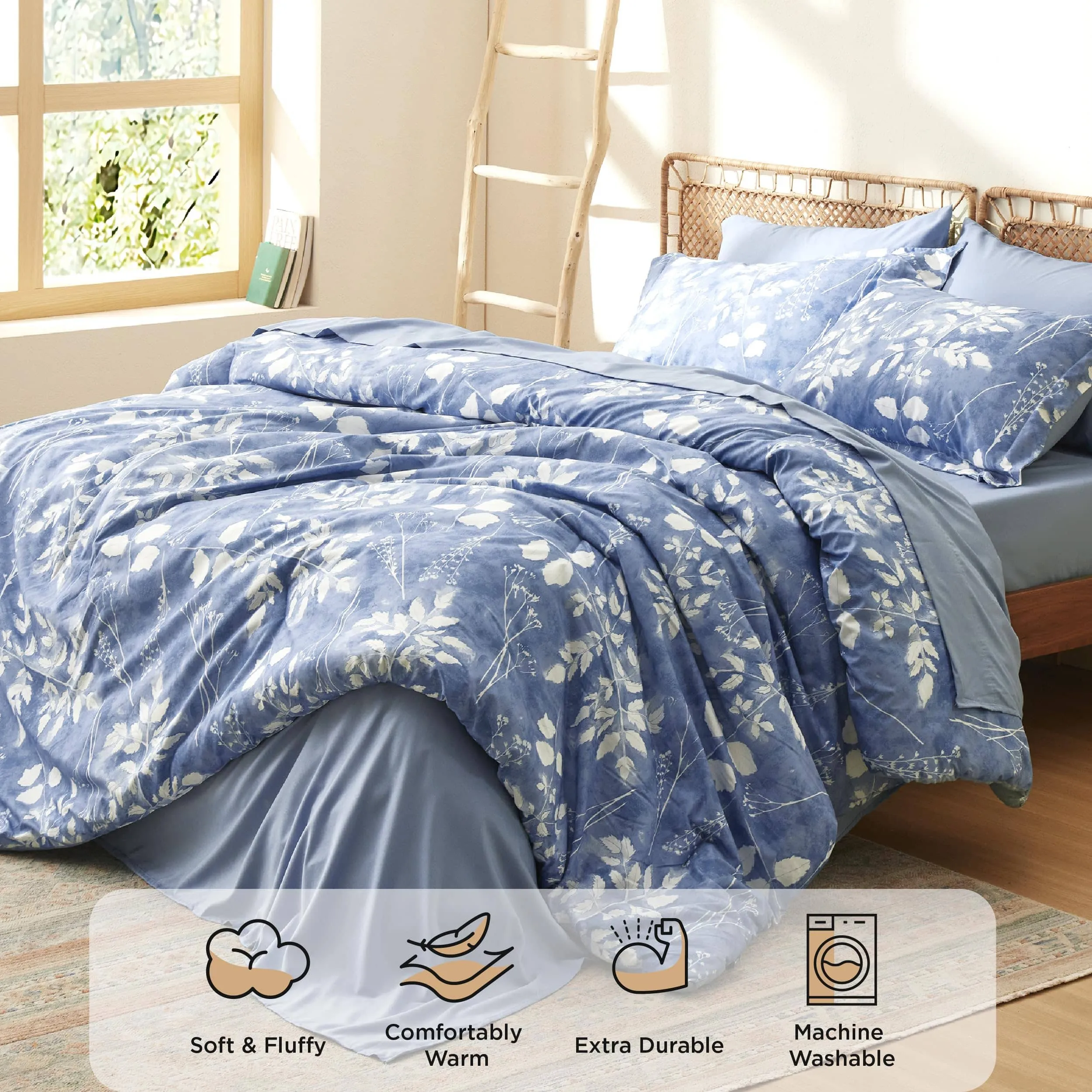 Bedsure Elegant Floral Comforter Sets