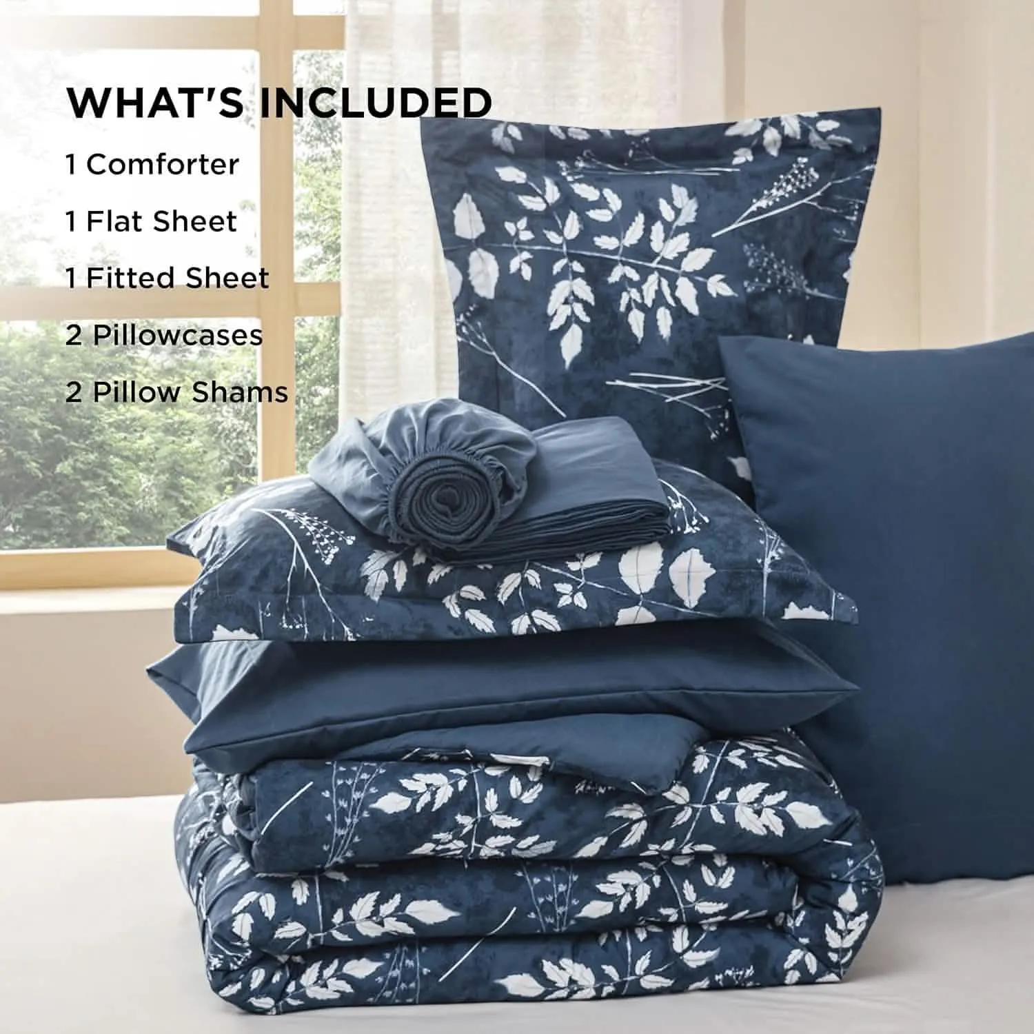 Bedsure Elegant Floral Comforter Sets