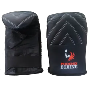 Black PHOENIX BOXING BAG MITTS