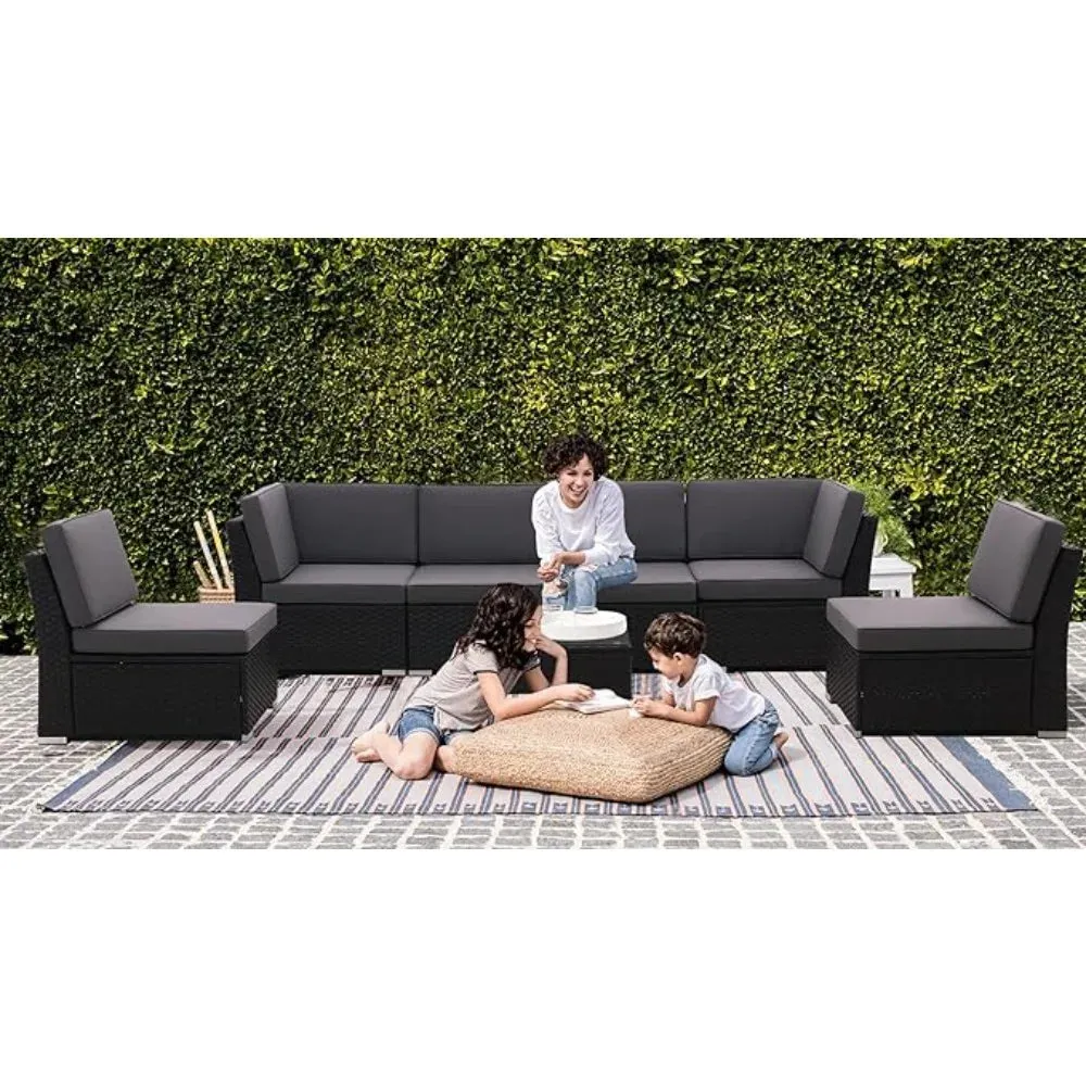 Breeze Patio Terrace Sofa Set with Padded Cushions