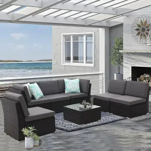 Breeze Patio Terrace Sofa Set with Padded Cushions