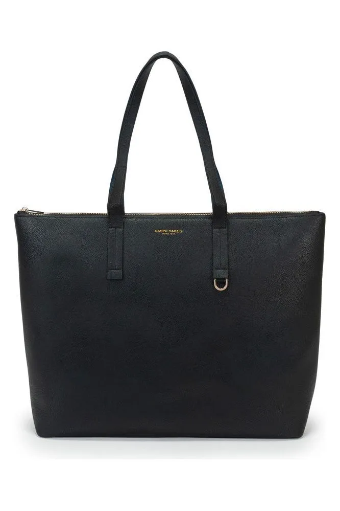 Campo Marzio Winona Shopping Bag - Black Lapis Blue