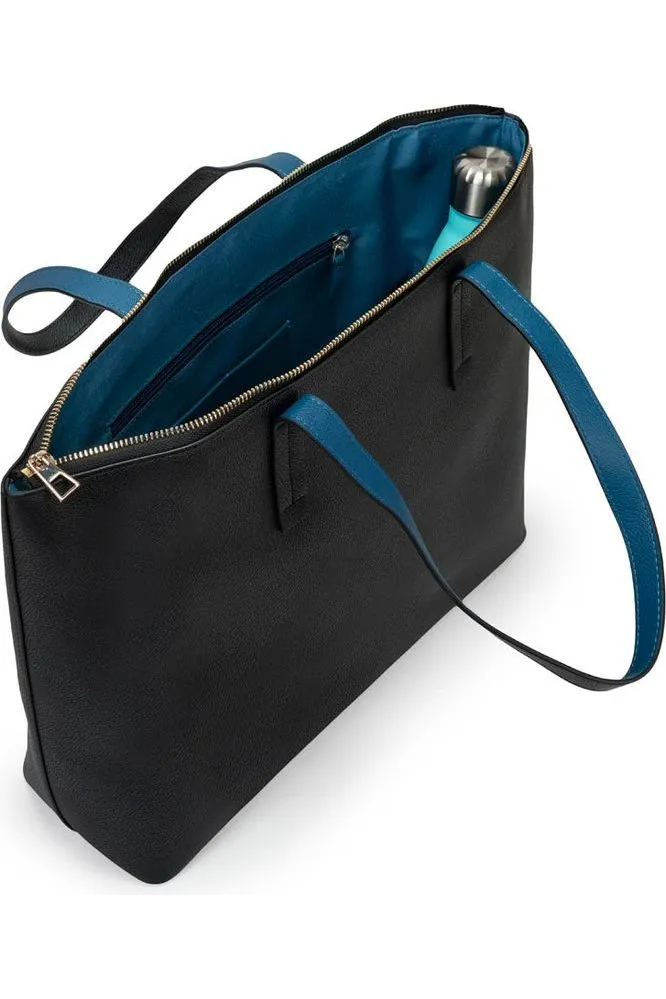 Campo Marzio Winona Shopping Bag - Black Lapis Blue