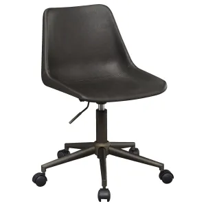 Carnell Adjustable Height Office Chair with Casters Brown and Rustic Taupe