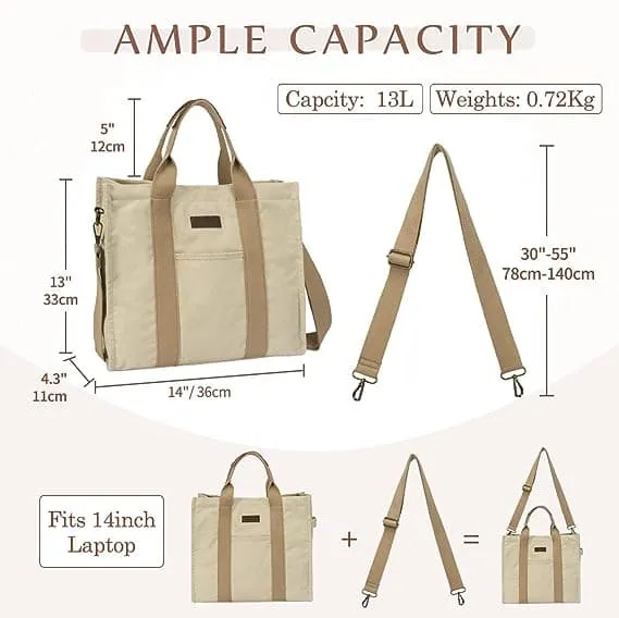 Casual Reusable Work Totes