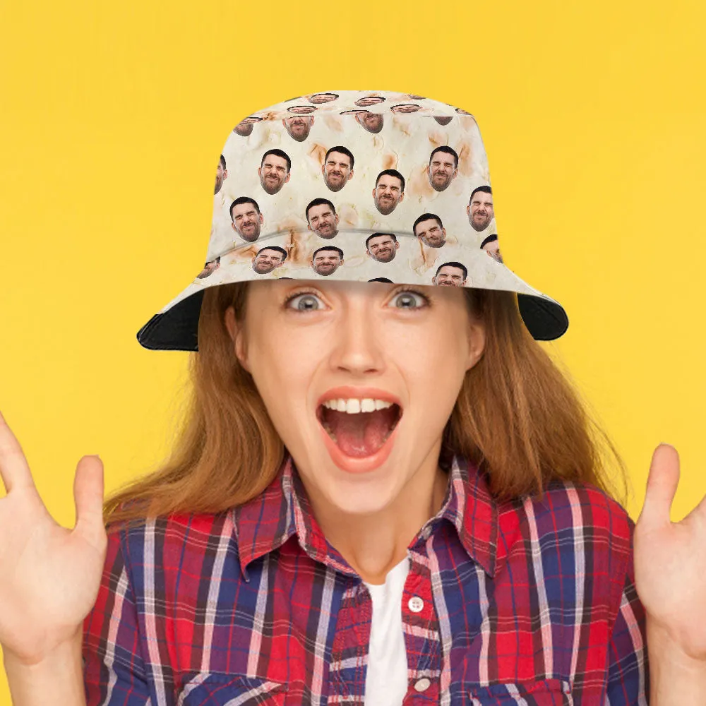 Custom Face Bucket Hat Personalised Burrito Bucket Hat Summer Wide Brim Fisherman Hat Gifts