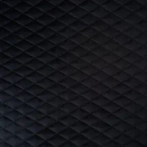 Diamonds Quilted Black Velvet