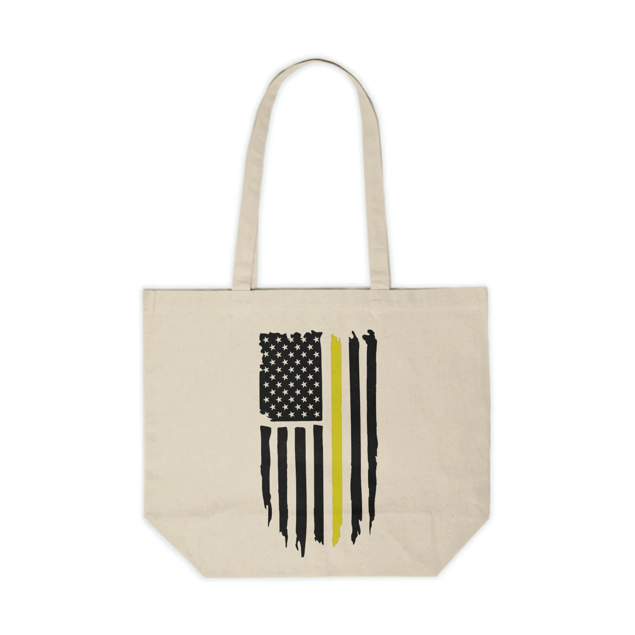 Dispatcher Distressed Flag Canvas Shopping Tote