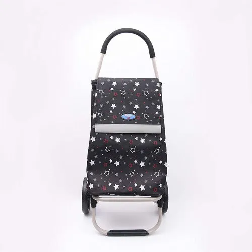 Eagle London Multicoloured Stars Print Lightweight 2 Wheel Shopping Trolley