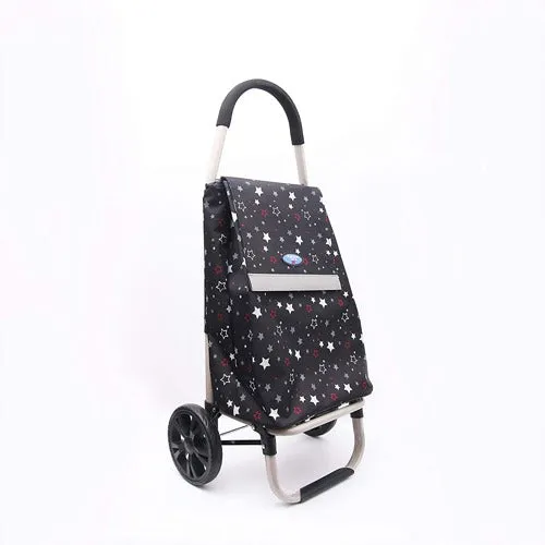 Eagle London Multicoloured Stars Print Lightweight 2 Wheel Shopping Trolley