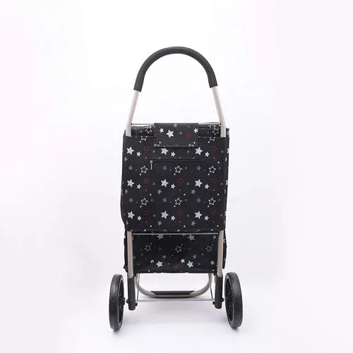 Eagle London Multicoloured Stars Print Lightweight 2 Wheel Shopping Trolley