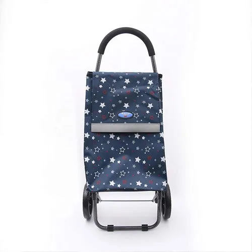 Eagle London Multicoloured Stars Print Lightweight 2 Wheel Shopping Trolley