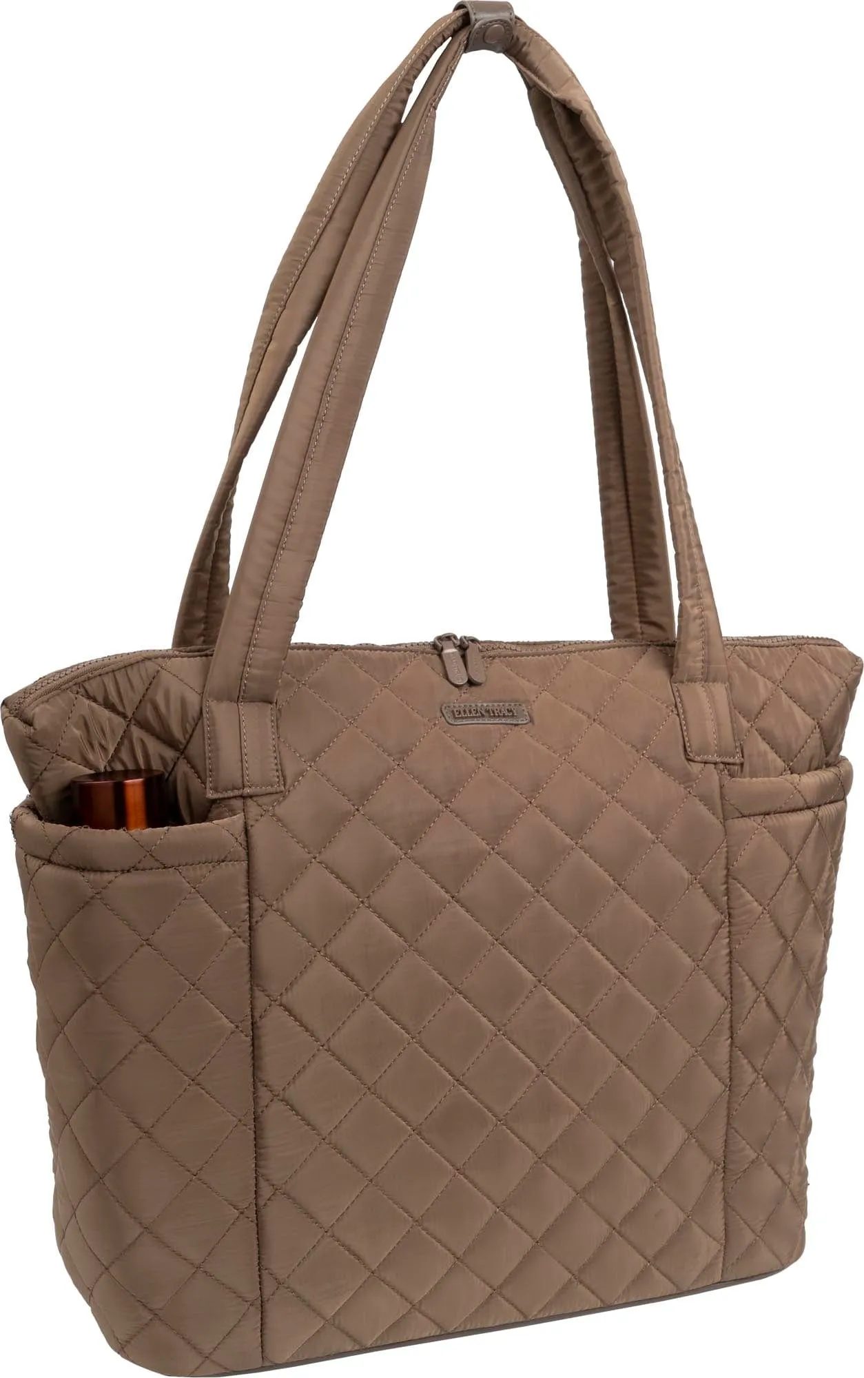 Ellen Tracy 20 Inch Diamond Quilted Nylon Large Travel Workbook Tote Bag