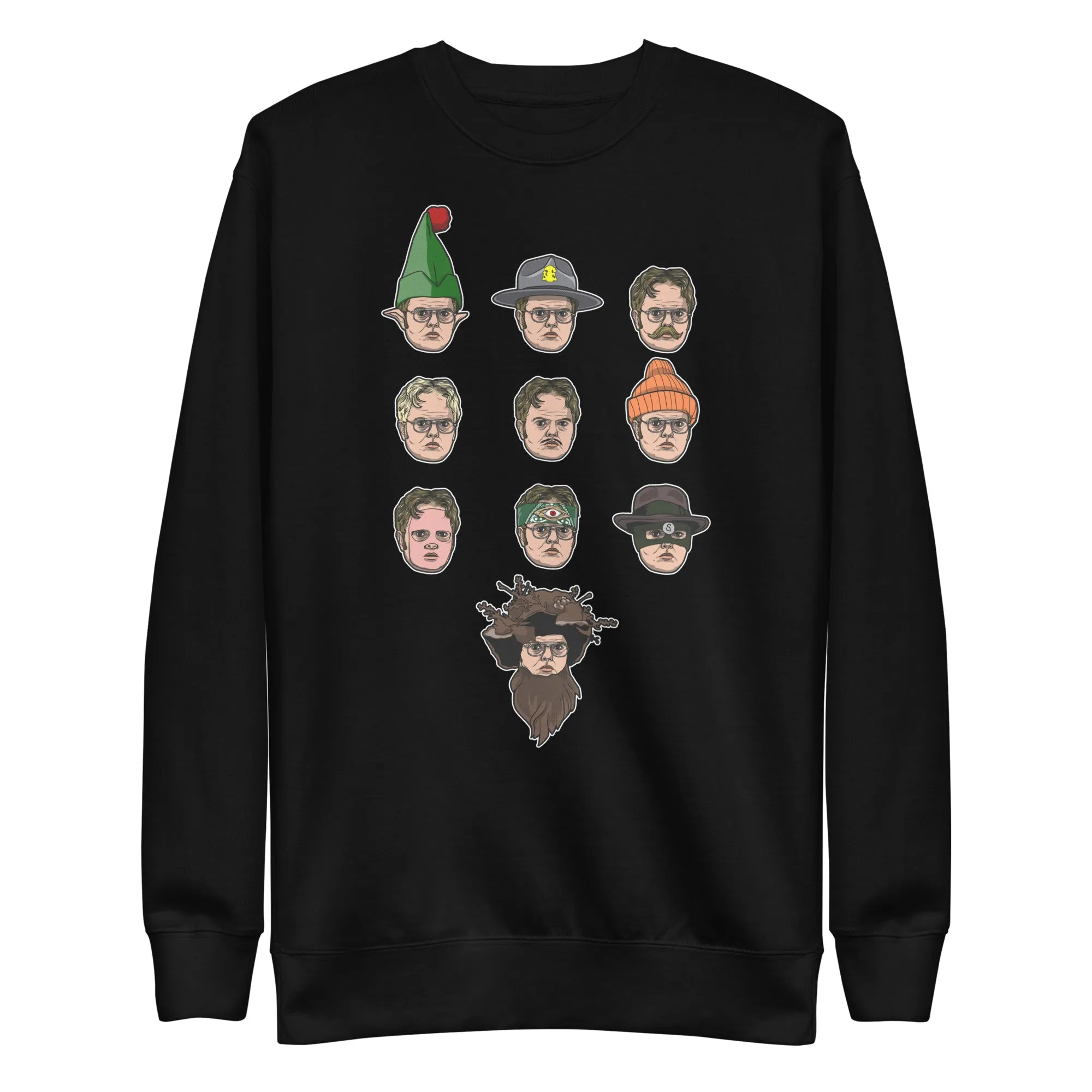 Faces of Dwight Unisex Premium Sweatshirt