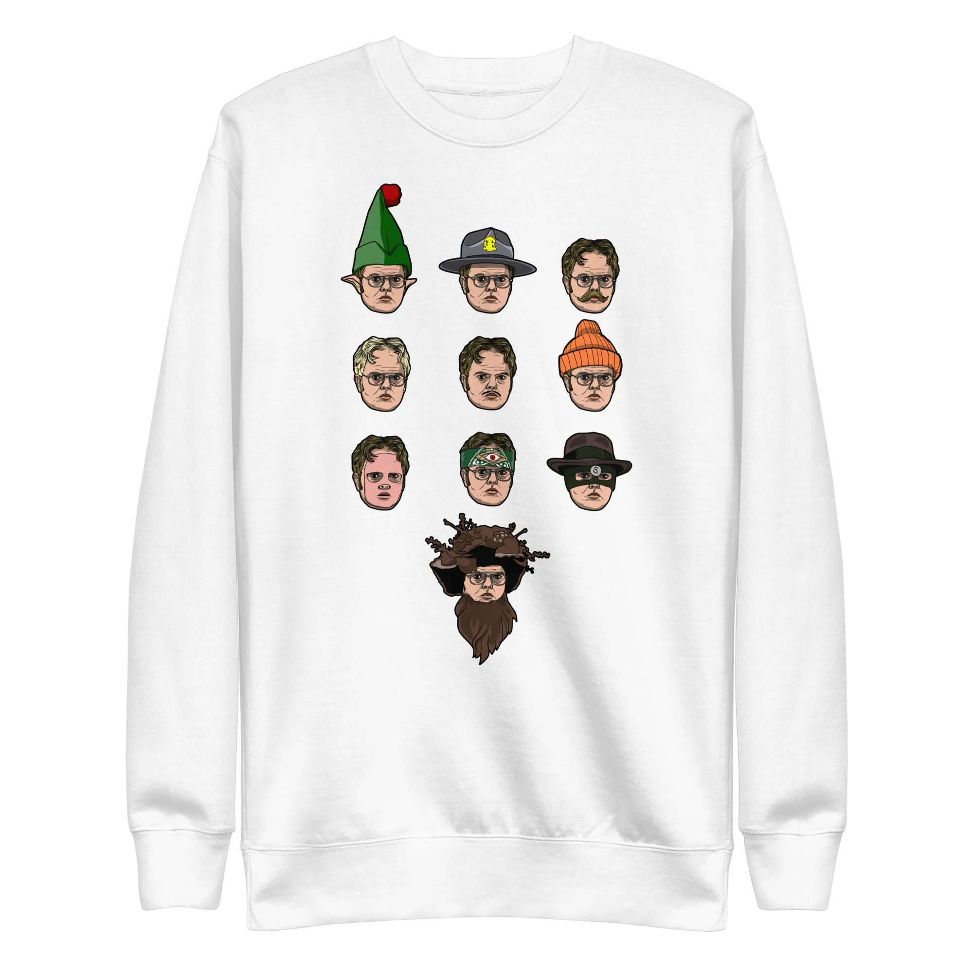 Faces of Dwight Unisex Premium Sweatshirt