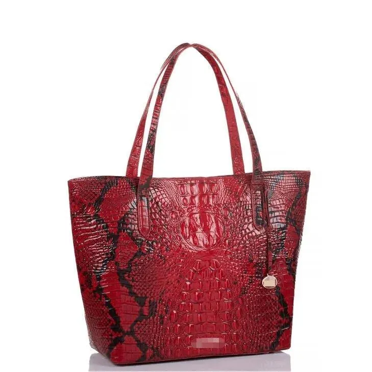 Faux Crocodile Tote Bag Set Lightweight