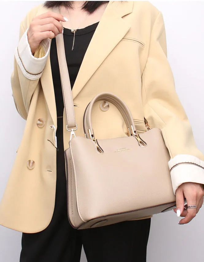 Genuine leather bag for women autumn and winter new style large capacity one-shoulder crossbody versatile fashionable