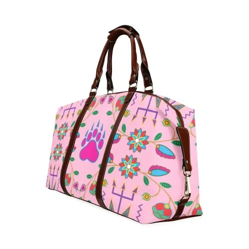 Geometric Floral Fall-Sunset Classic Travel Bag