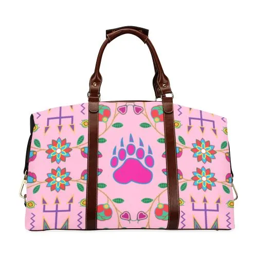 Geometric Floral Fall-Sunset Classic Travel Bag