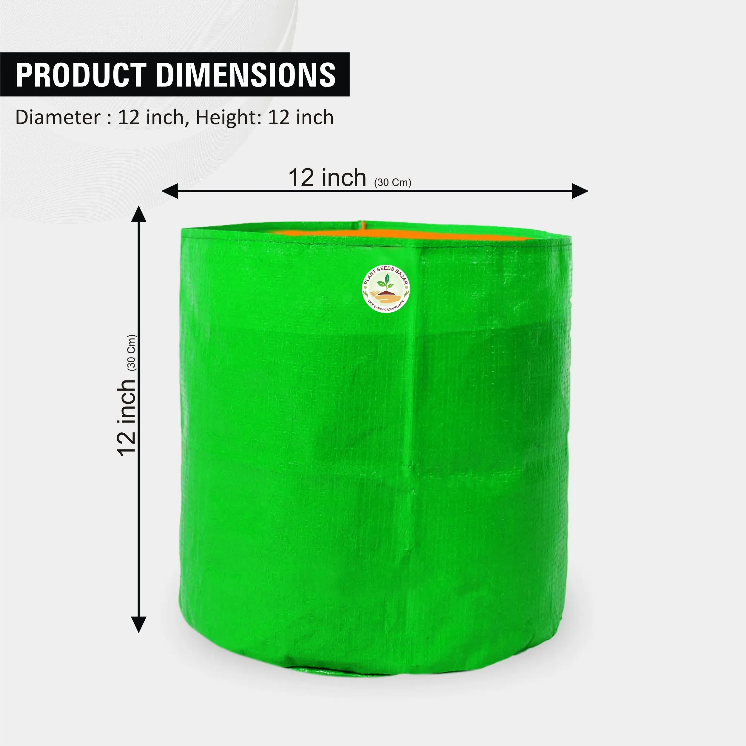 HDPE Grow Bag 12X12 inch