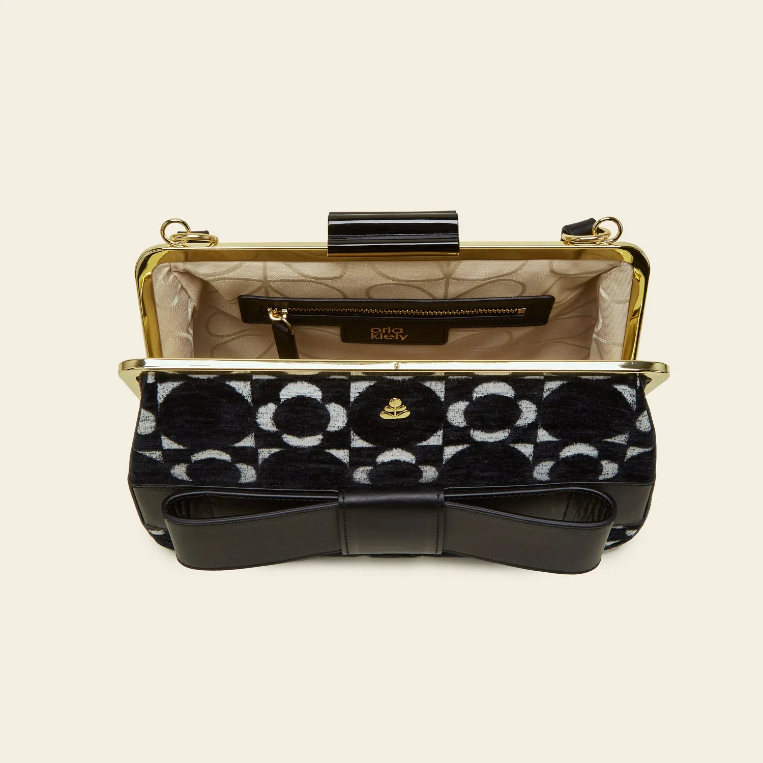 Holly Crossbody - Retro Tile Black