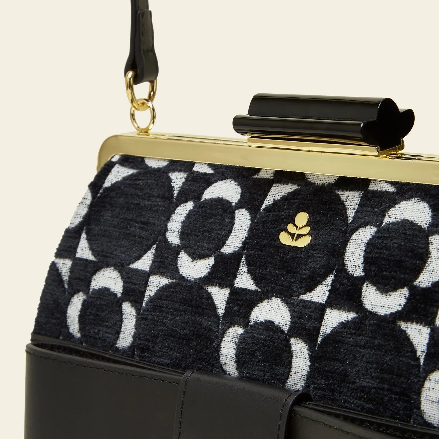 Holly Crossbody - Retro Tile Black