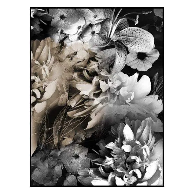 Koko Dark Floral Wall Art