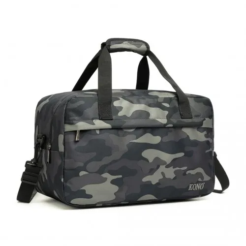 Kono Unisex Camouflage Lightweight Multi-Purpose Sports Travel Duffel Bag - Perfect for Gym, Travel & More