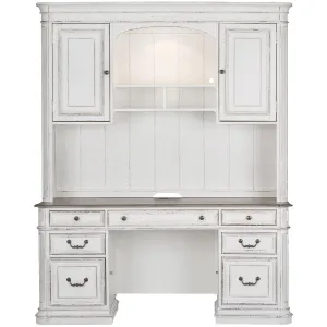 Magnolia Manor 2 Piece Credenza And Hutch