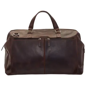 Mancini Leather Classic Carry-on Duffle Bag