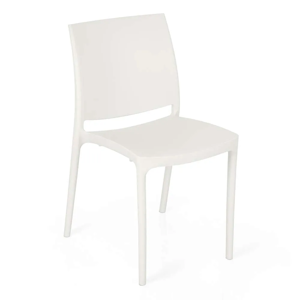 Merel Novella Plastic Chair Milky White