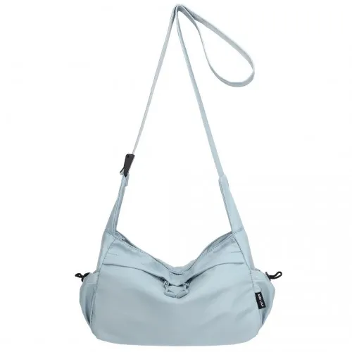 Miss Lulu Blue Ultra-Light Water-Resistant Crossbody Bag - Stylish & Practical for Urban Commutes