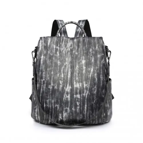 Miss Lulu Versatile Anti-Theft PU Leather Convertible Bag and Backpack - Black, Stylish & Waterproof