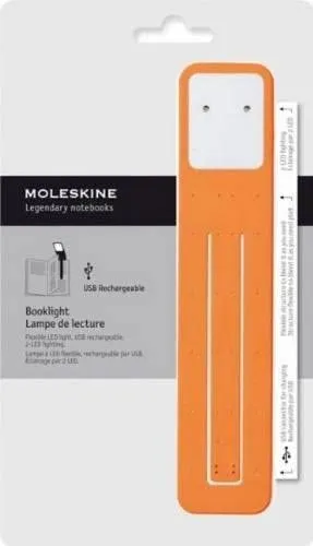 Moleskine Rechargeable Booklight, Cadmium Orange