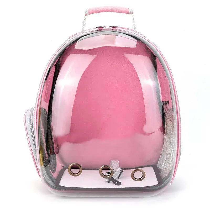 Pet Capsule Backpack: Clear Window, Ventilation, Convenience