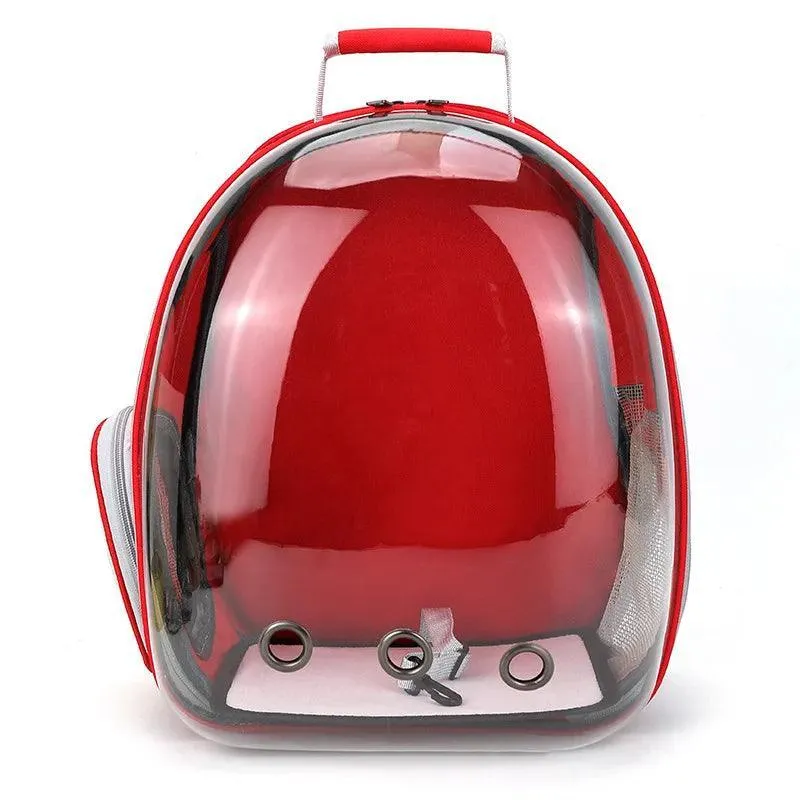 Pet Capsule Backpack: Clear Window, Ventilation, Convenience