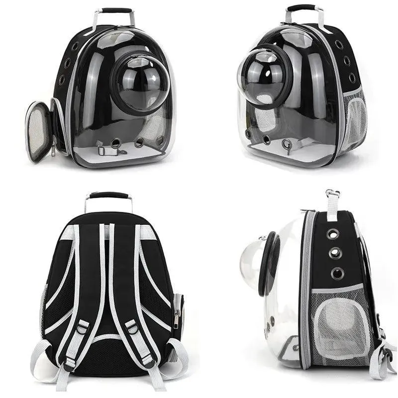 Pet Capsule Backpack: Clear Window, Ventilation, Convenience