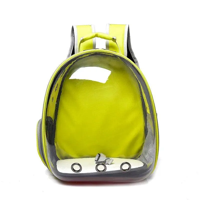 Pet Capsule Backpack: Clear Window, Ventilation, Convenience