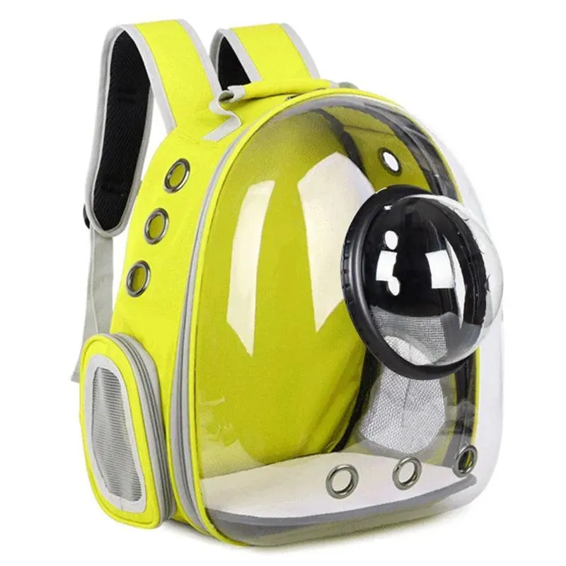 Pet Capsule Backpack: Clear Window, Ventilation, Convenience