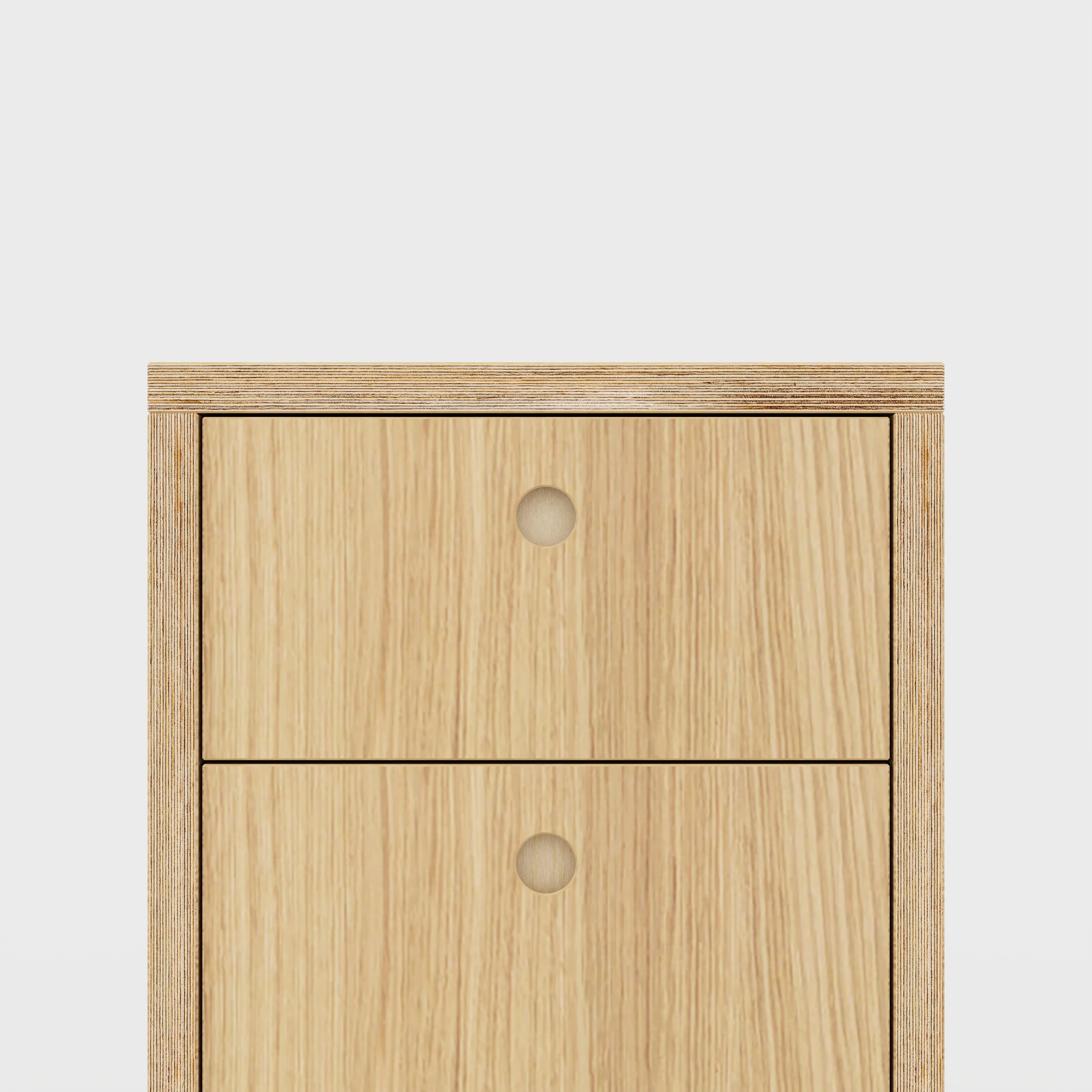 Plywood Drawer Unit - Plywood Oak - 400(w) x 400(d) x 450(h)