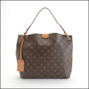 RDC14177 Authentic LOUIS VUITTON 2019 Brown Monogram Canvas Graceful MM Bag