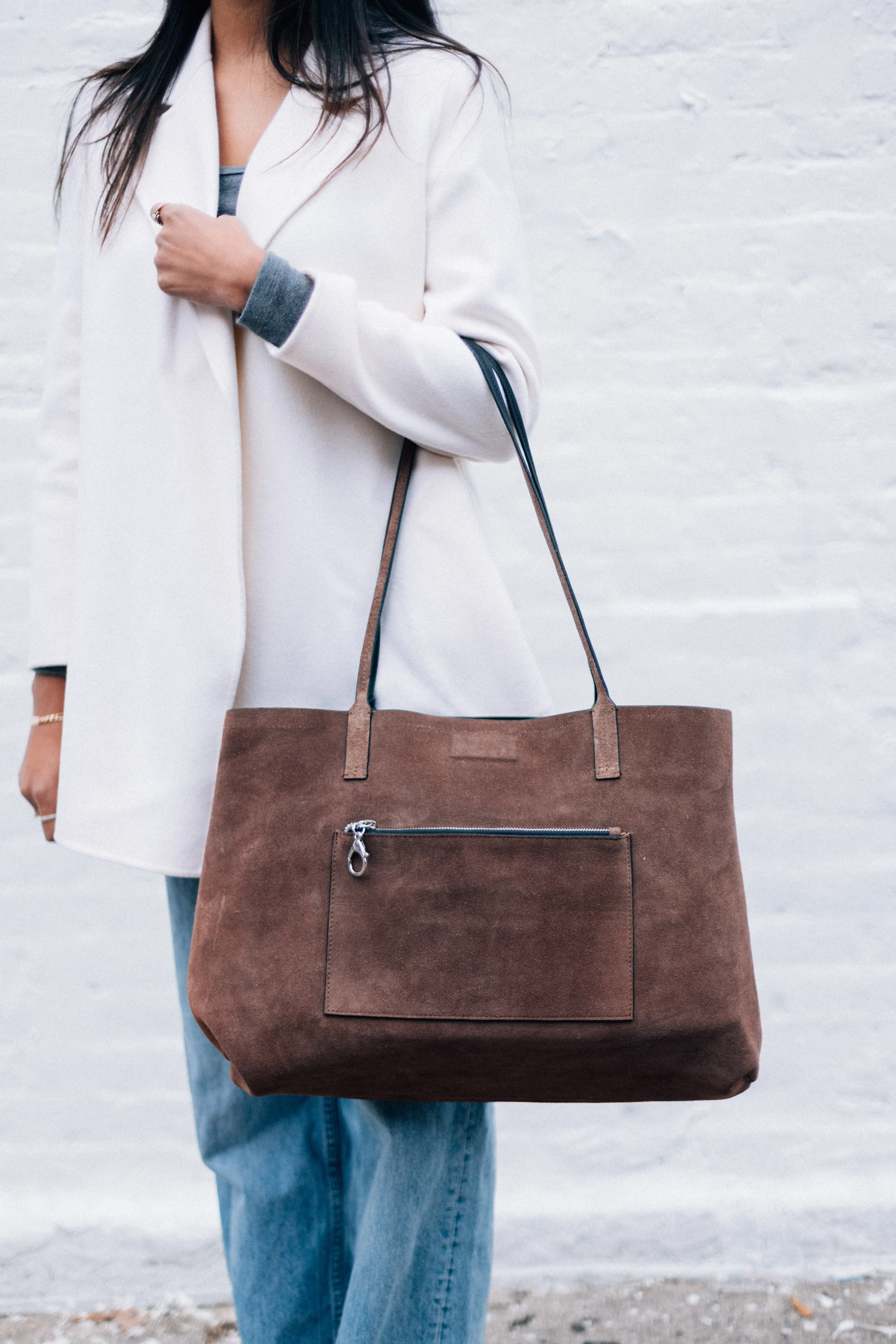 REVERSE LARGE LEATHER TOTE