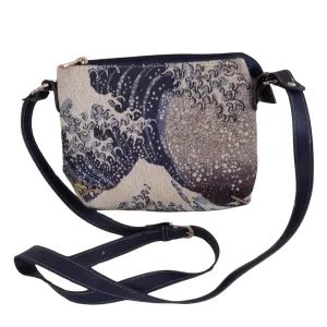 Signare Tapestry Crossbody Bag Hokusai, The Great Wave off Kanagawa