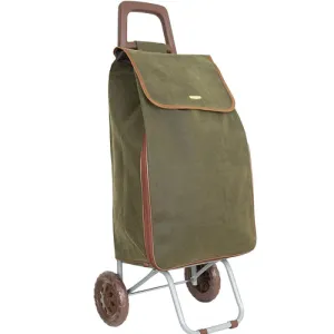 Strong Large folding 2 wheeled shopping trolley cart with expandable bag