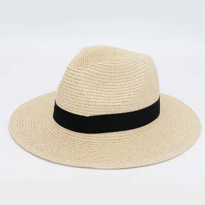 Summer Foldable Straw Hat Beach Hat Breathable Sun Hat